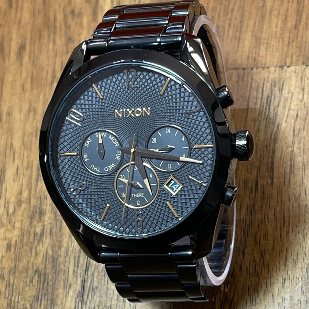 Nixon The Bullet Chronograph Black Multi-Function Watch